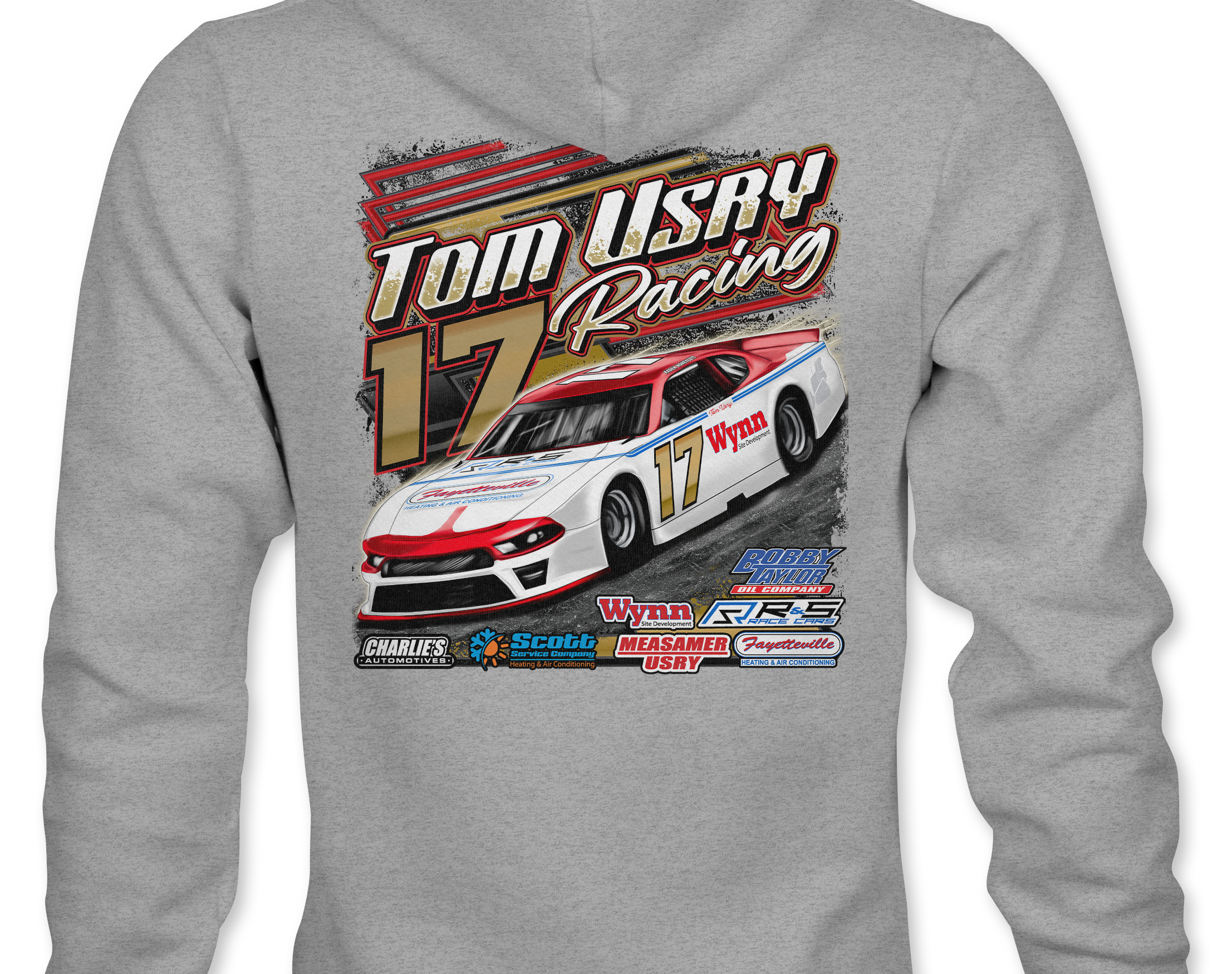 Tom Usry Racing - Kaden Honeycutt Hoodies Black Acid Apparel