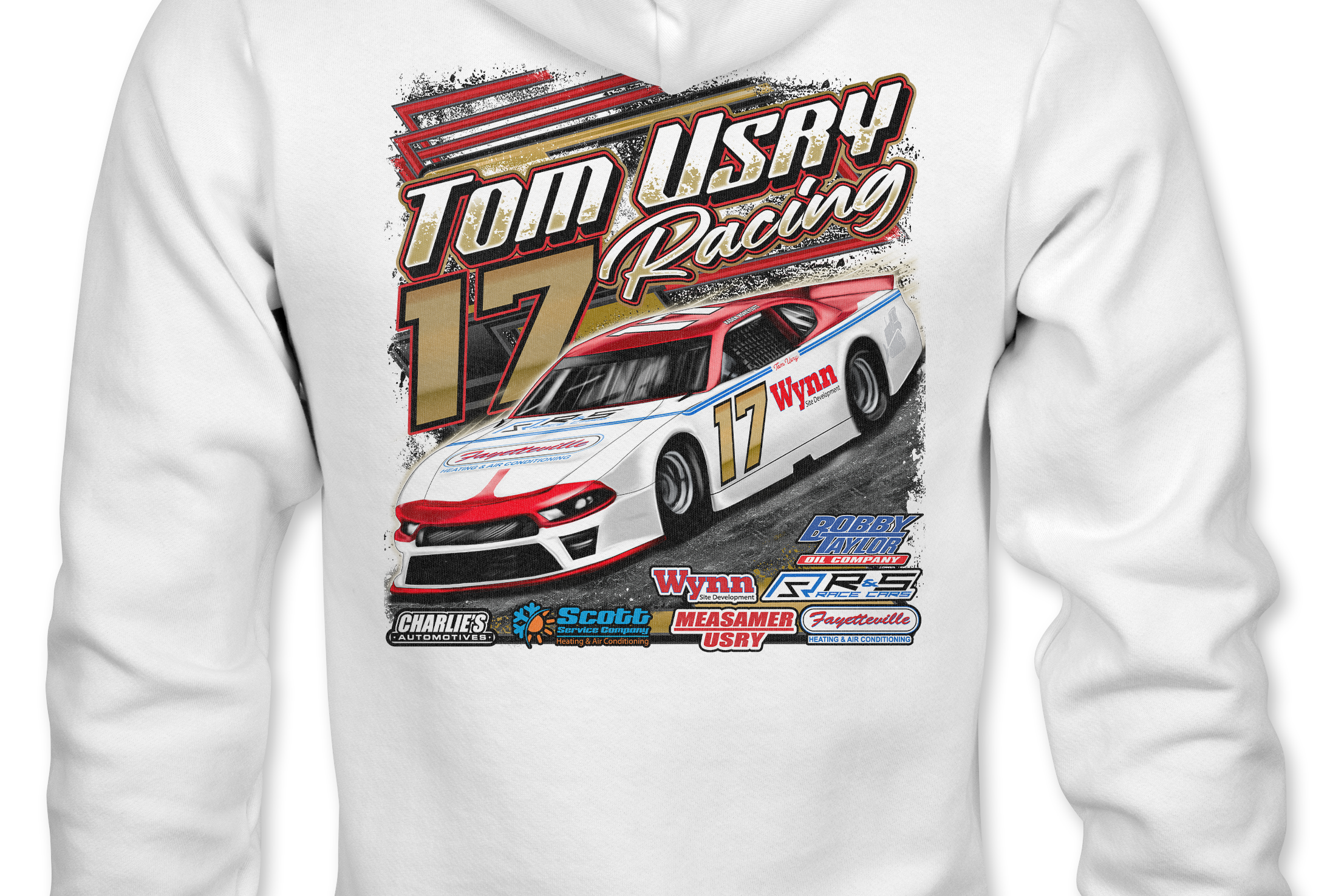 Tom Usry Racing - Kaden Honeycutt Hoodies Black Acid Apparel