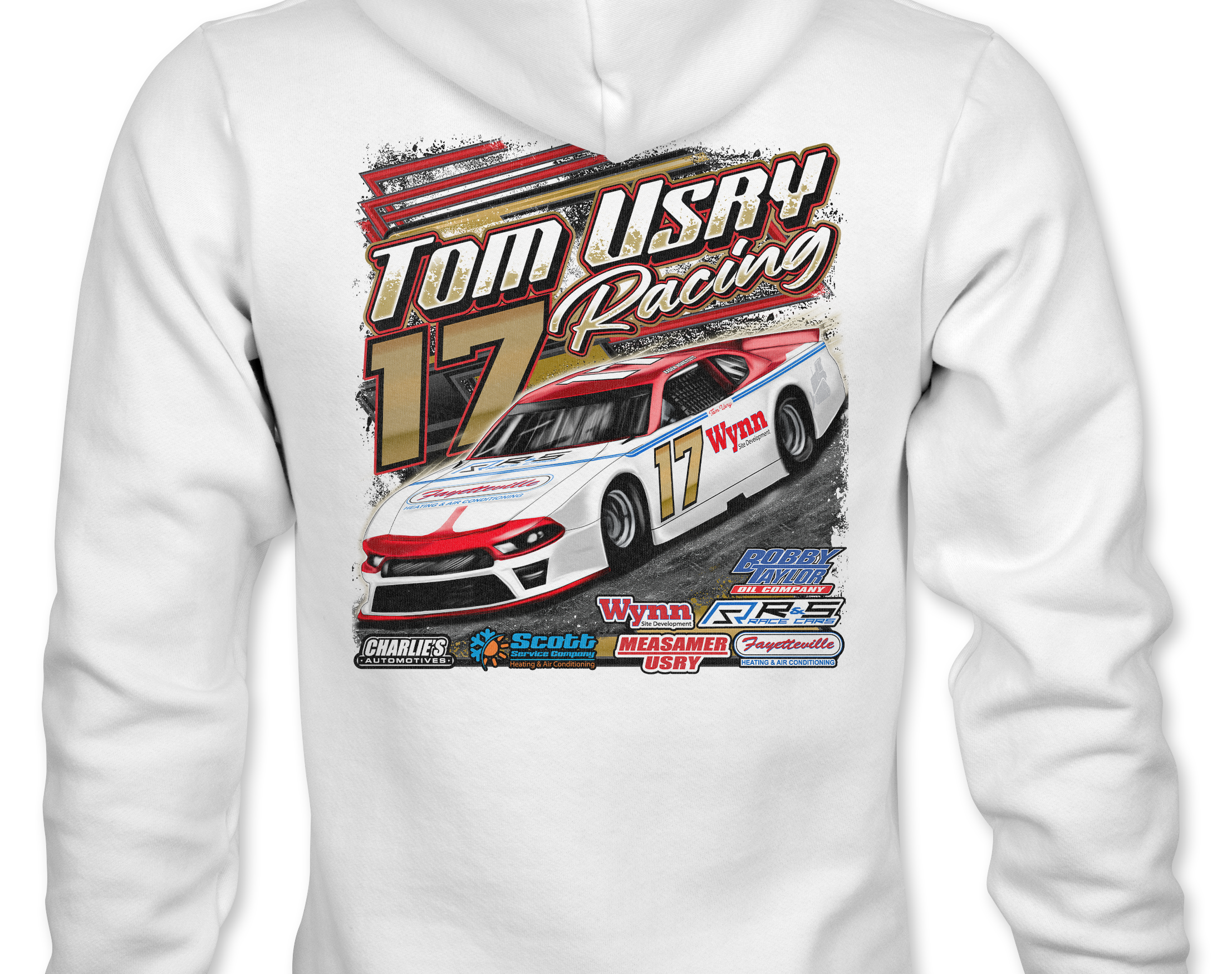 Tom Usry Racing - Kaden Honeycutt Hoodies Black Acid Apparel