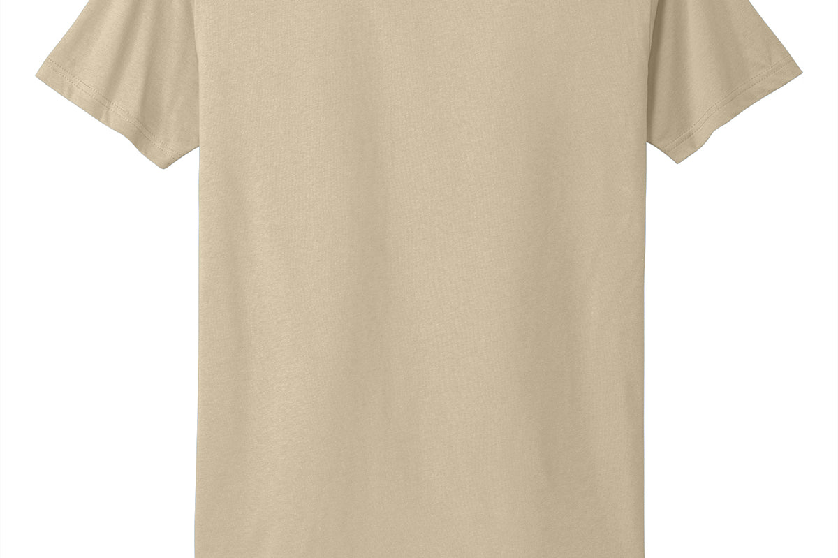 Cream Next Level tee shirt, front view