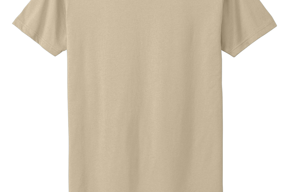 Cream Next Level tee shirt, back view