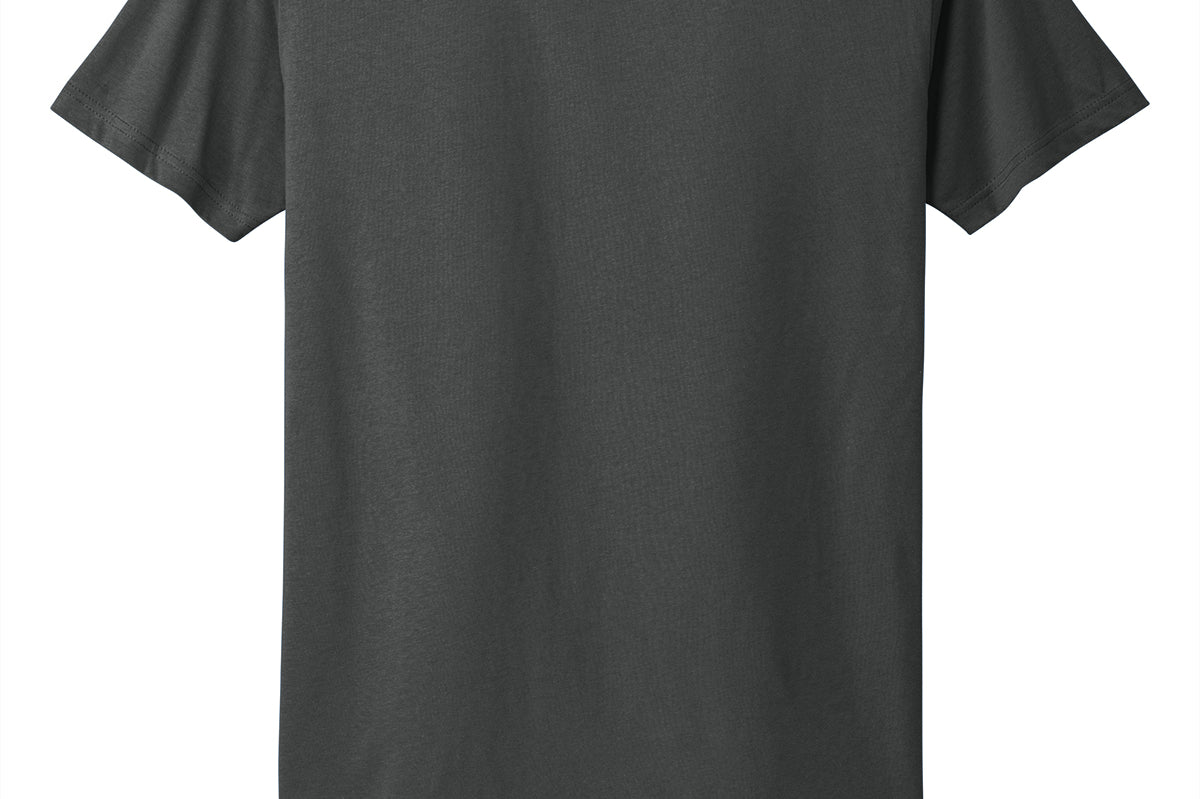 Charcoal Next Level tee shirt, front view