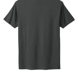 Charcoal Next Level tee shirt, back view