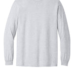 Adult ash grey gildan Ash Grey Longsleeve, front view
