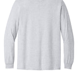 Adult ash grey gildan Ash Grey Longsleeve, front view