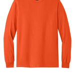 Adult orange gildan Orange Longsleeve, front view