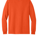 Adult orange gildan Orange Longsleeve, front view