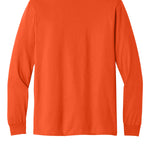 Adult orange gildan Orange Longsleeve, back view