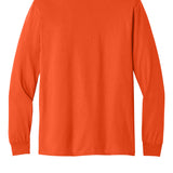 Adult orange gildan Orange Longsleeve, back view