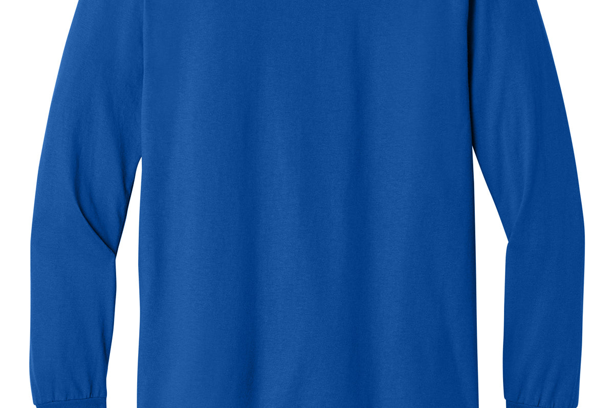 Adult royal gildan Royal Longsleeve, back view