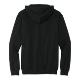 Adult black gildan Black Hoodie, back view