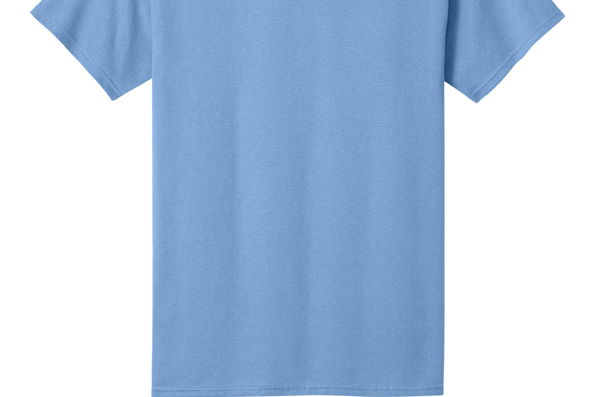 Adult carolina blue port & co Carolina Blue Tee Shirt, back view
