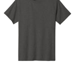 Adult dark heather grey port & co Dark Heather Grey Tee Shirt, front view