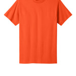 Adult orange port & co Orange Tee Shirt, front view