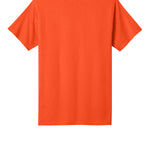 Adult orange port & co Orange Tee Shirt, back view