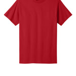 Adult red port & co Red Tee Shirt, front view