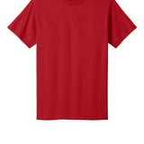 Adult red port & co Red Tee Shirt, front view