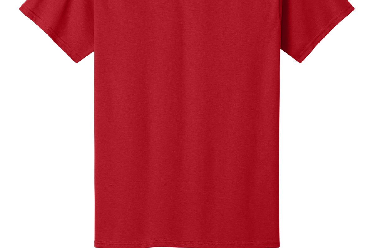 Adult red port & co Red Tee Shirt, front view