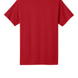 Adult red port & co Red Tee Shirt, back view