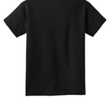 Youth black port & co Youth Black Tee Shirt, back view