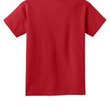 Youth red port & co Youth Red Tee Shirt, back view