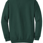 Adult forest green port & co Forest Green Crewneck, back view