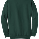 Adult forest green port & co Forest Green Crewneck, back view