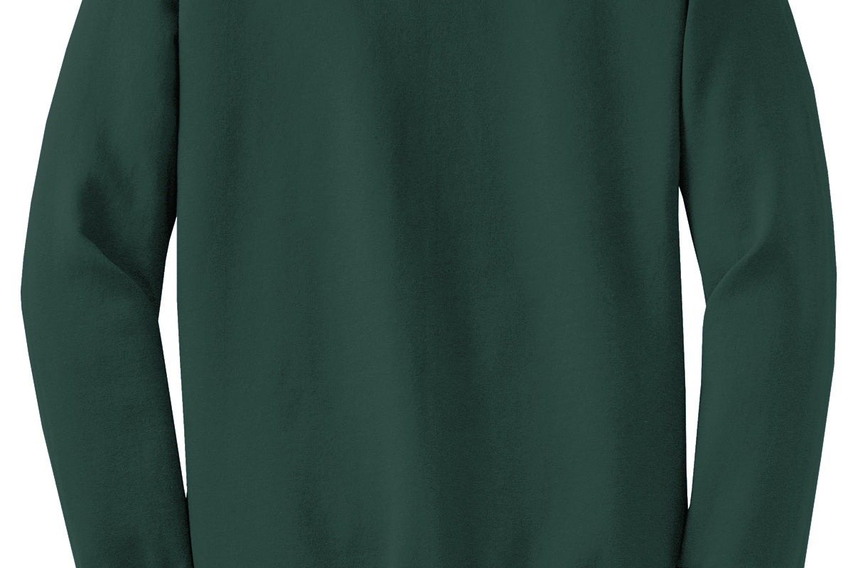 Adult forest green port & co Forest Green Crewneck, back view