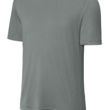 Adult grey concrete sporttek Grey Concrete Tee Shirt, front view