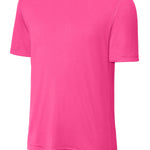 Adult hot pink sporttek Hot Pink Tee Shirt, front view