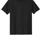 Youth black gildan Youth Black Tee Shirt, front view