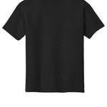 Youth black gildan Youth Black Tee Shirt, back view