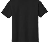 Youth black gildan Youth Black Tee Shirt, back view