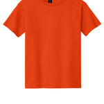 Youth orange gildan Youth Orange Tee Shirt, front view