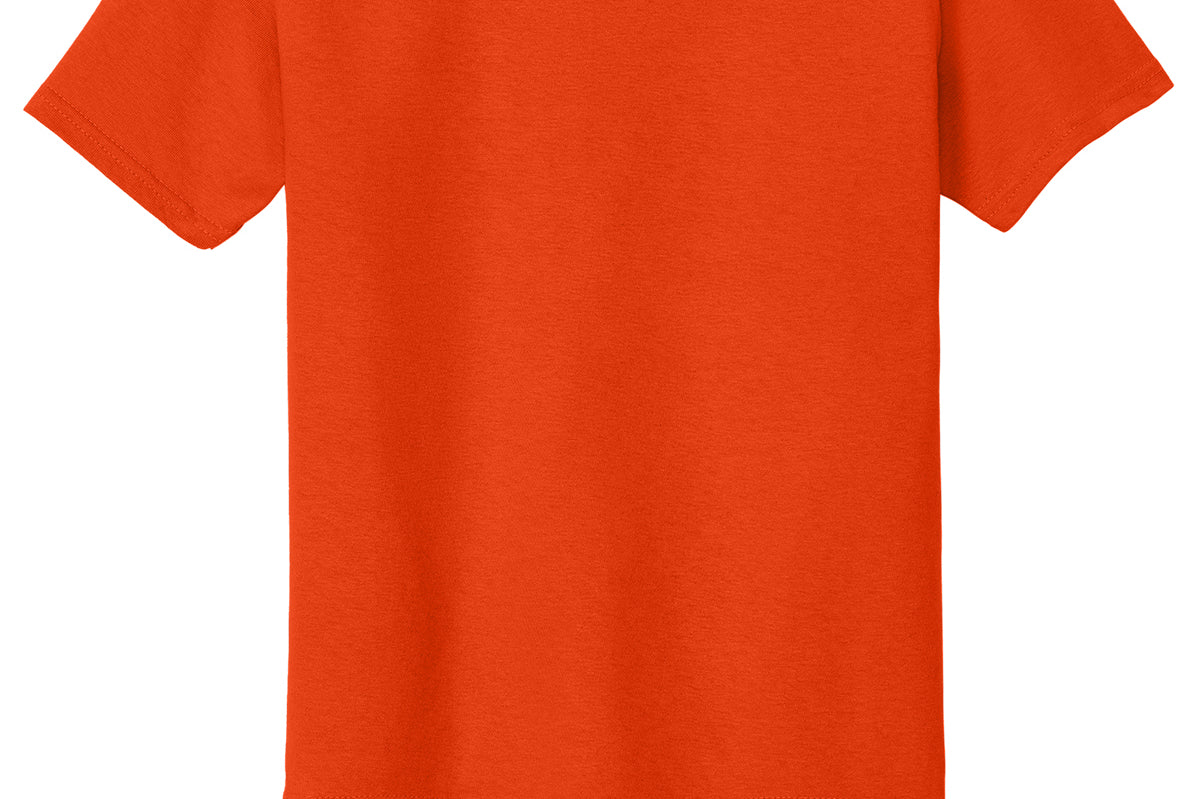 Youth orange gildan Youth Orange Tee Shirt, back view