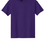 Youth purple gildan Youth Purple Tee Shirt, front view