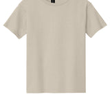 Youth tan gildan Youth Tan Tee Shirt, front view