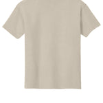 Youth tan gildan Youth Tan Tee Shirt, back view