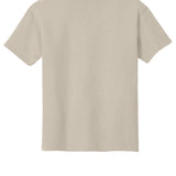 Youth tan gildan Youth Tan Tee Shirt, back view