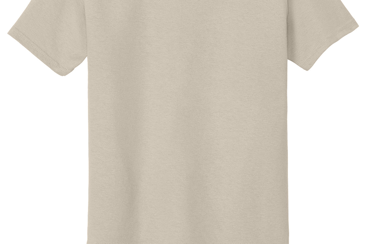Youth tan gildan Youth Tan Tee Shirt, back view
