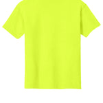 Youth safety green gildan Youth Safety Green Tee Shirt, back view