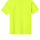 Youth safety green gildan Youth Safety Green Tee Shirt, back view