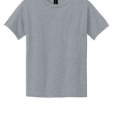 Youth sport grey gildan Youth Sport Grey Tee Shirt, front view