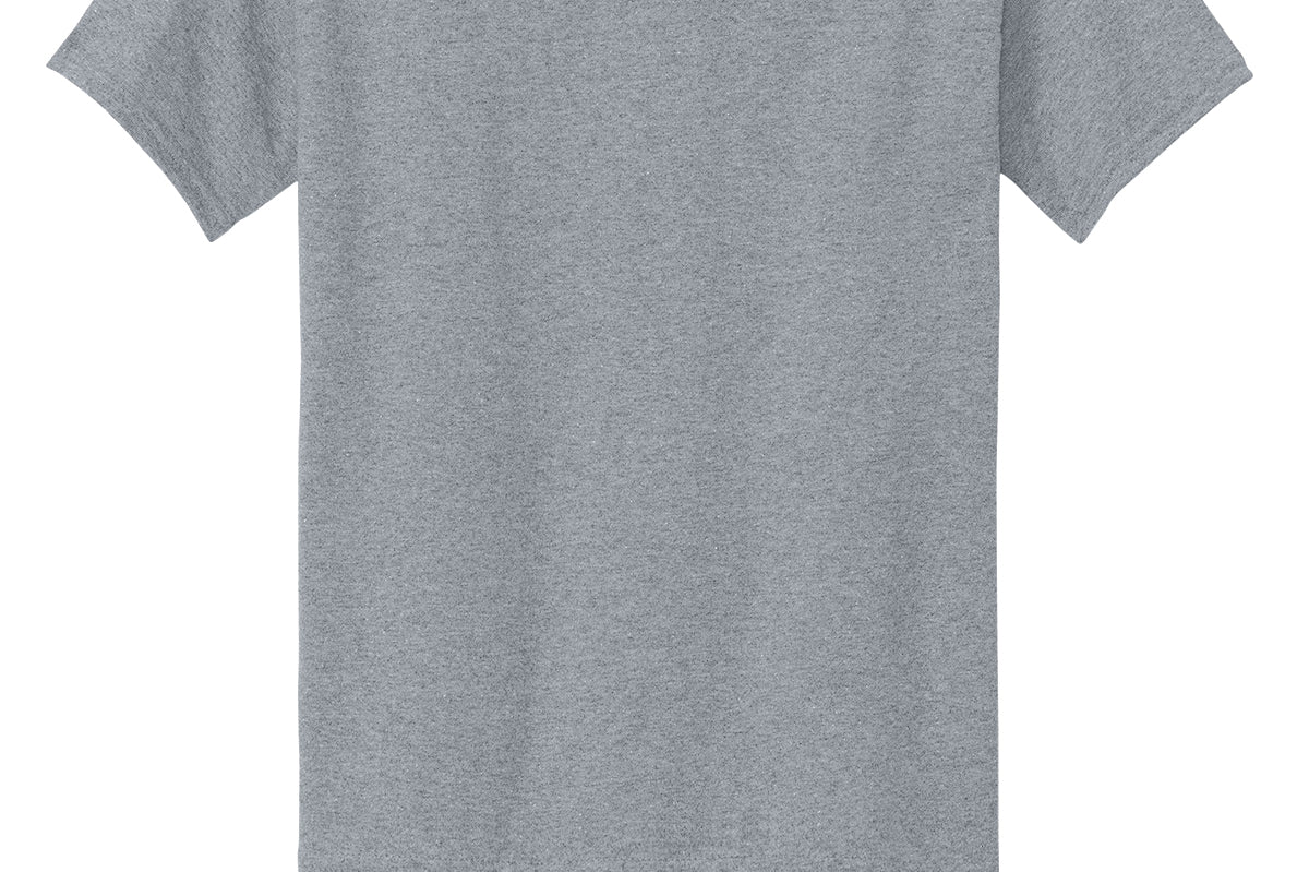 Youth sport grey gildan Youth Sport Grey Tee Shirt, front view