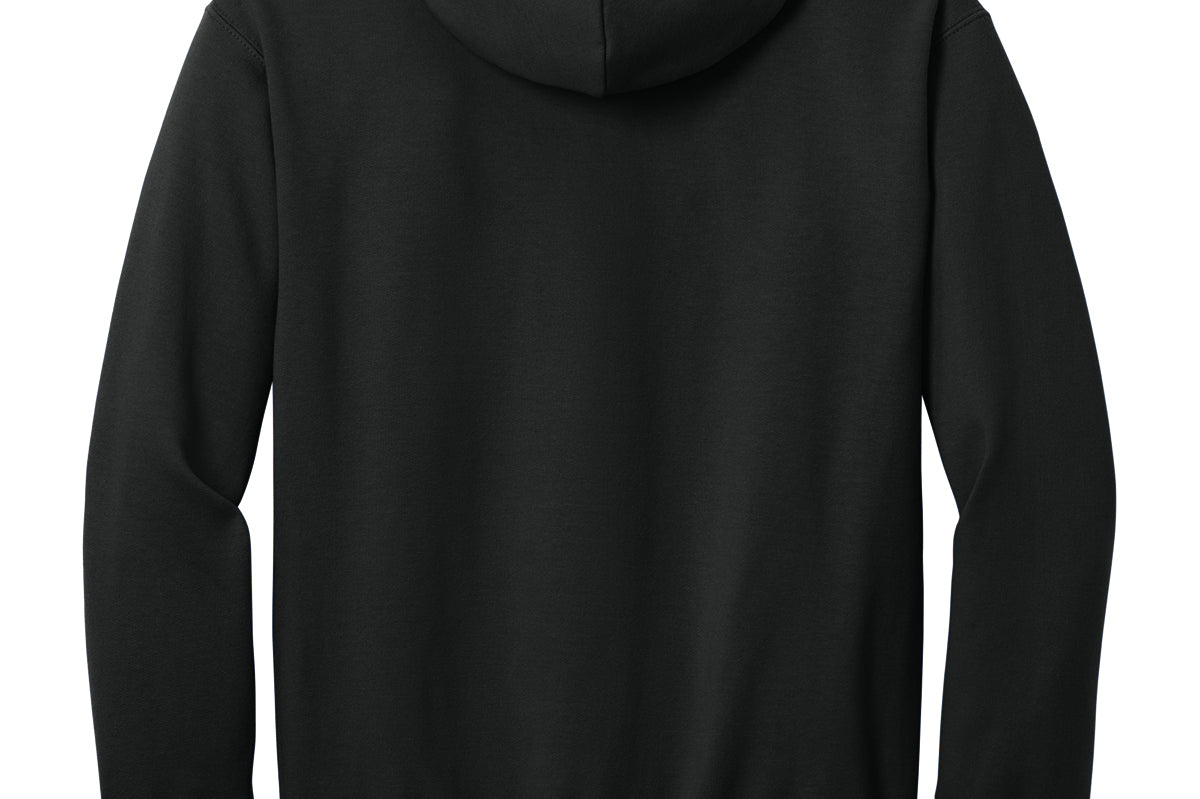 Youth black gildan Youth Black Hoodie, back view