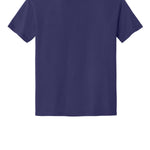 Purple Jerzees tee shirt, back view