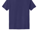 Purple Jerzees tee shirt, back view