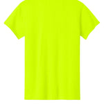 Adult fluorescent yellow gildan Fluorescent Yellow Tee Shirt, back view
