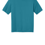 Turquoise A4 tee shirt, front view