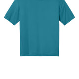 Turquoise A4 tee shirt, front view